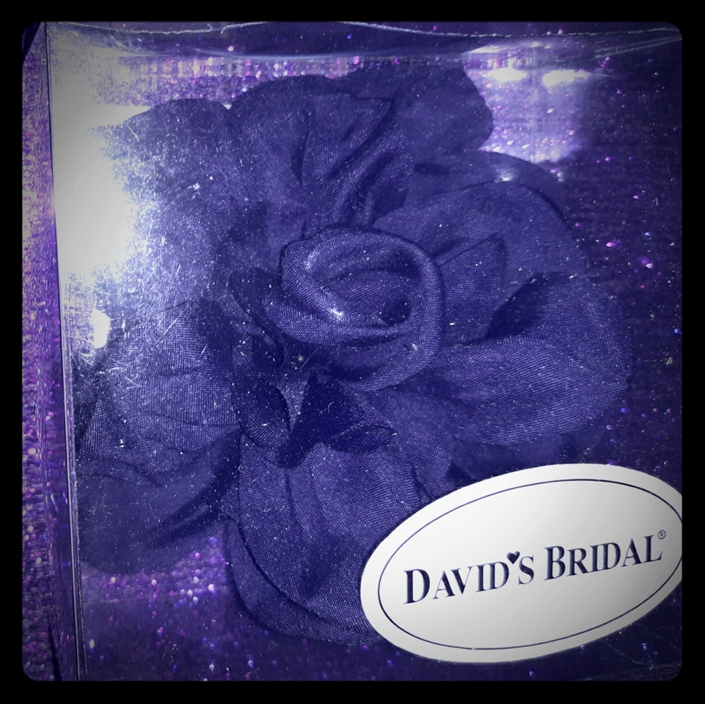 Davids Bridal Lapis Purple Flower Pin